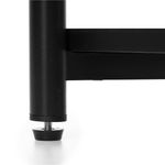 Casa si Gradina - Mobilier - Comode si corpuri - Noptiere - Noptiera cu 3 rafturi din PAL si cadru metalic, 35x31x59 cm, negru - Infinity.ro