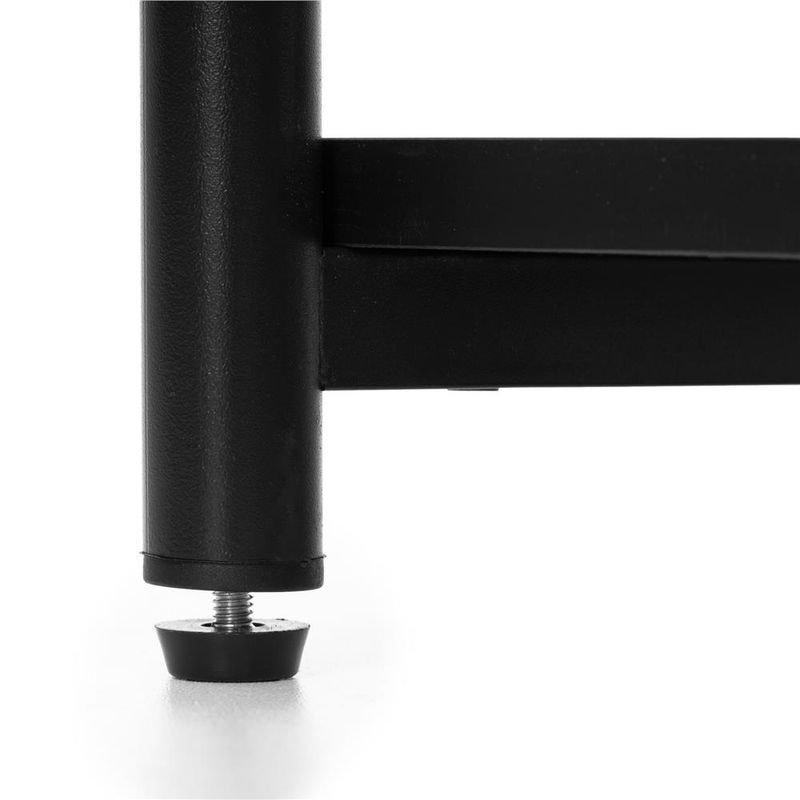 Casa si Gradina - Mobilier - Comode si corpuri - Noptiere - Noptiera cu 3 rafturi din PAL si cadru metalic, 35x31x59 cm, negru - Infinity.ro