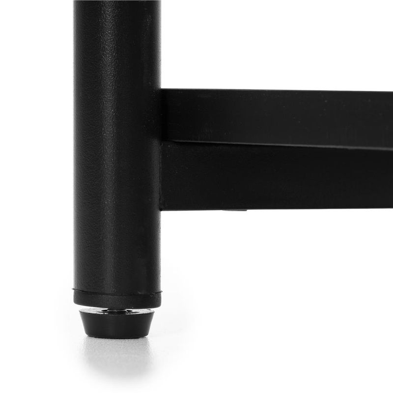 Casa si Gradina - Mobilier - Comode si corpuri - Noptiere - Noptiera cu 3 rafturi din PAL si cadru metalic, 35x31x59 cm, negru - Infinity.ro