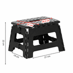 Sport si Outdoor - Camping - Mobilier pentru camping - Scaune camping - Scaun inaltator multifunctional tip scara, antiderapant, 22 cm, maxim 150 kg, negru - Infinity.ro