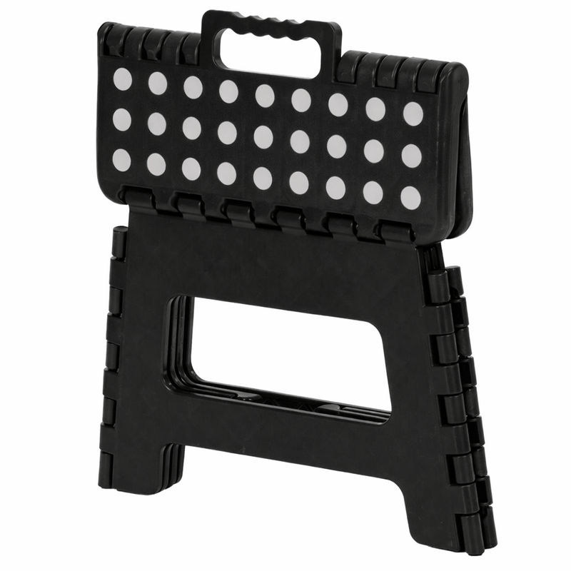 Sport si Outdoor - Camping - Mobilier pentru camping - Scaune camping - Scaun inaltator multifunctional tip scara, antiderapant, 22 cm, maxim 150 kg, negru - Infinity.ro