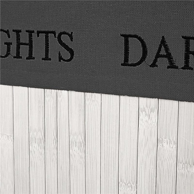 Market - Spalare si intretinere rufe - Uscatoare de rufe si accesorii - Cos pentru rufe din bambus, pliabil, cu 2 compartimente, volum 105 L, 63x52x33 cm, alb si gri inchis - Infinity.ro