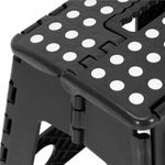 Sport si Outdoor - Camping - Mobilier pentru camping - Scaune camping - Scaun inaltator multifunctional tip scara, antiderapant, 39 cm, maxim 150 kg, negru - Infinity.ro