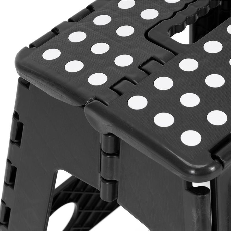 Sport si Outdoor - Camping - Mobilier pentru camping - Scaune camping - Scaun inaltator multifunctional tip scara, antiderapant, 39 cm, maxim 150 kg, negru - Infinity.ro