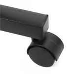 Casa si Gradina - Mobilier - Mese si birouri - Birouri - Birou reglabil pe inaltime cu rafturi si roti, blat din lemn si structura metalica, 80x40x76-86 cm, maro inchis - Infinity.ro