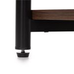 Casa si Gradina - Mobilier - Comode si corpuri - Noptiere - Noptiera cu 3 rafturi din PAL si cadru metalic, 35x31x59 cm, maro inchis - Infinity.ro