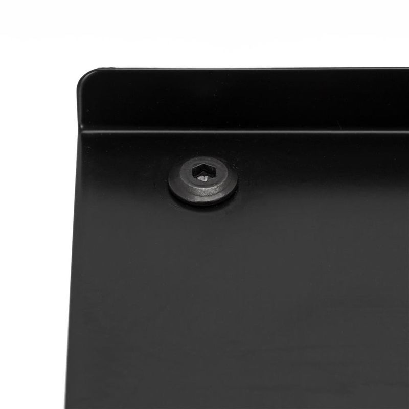 Casa si Gradina - Mobilier - Mobilier baie - Corpuri baie - Raft metalic pentru prosoape, structura cu finisaj mat, accesorii montaj incluse, 25x16x76 cm, negru - Infinity.ro