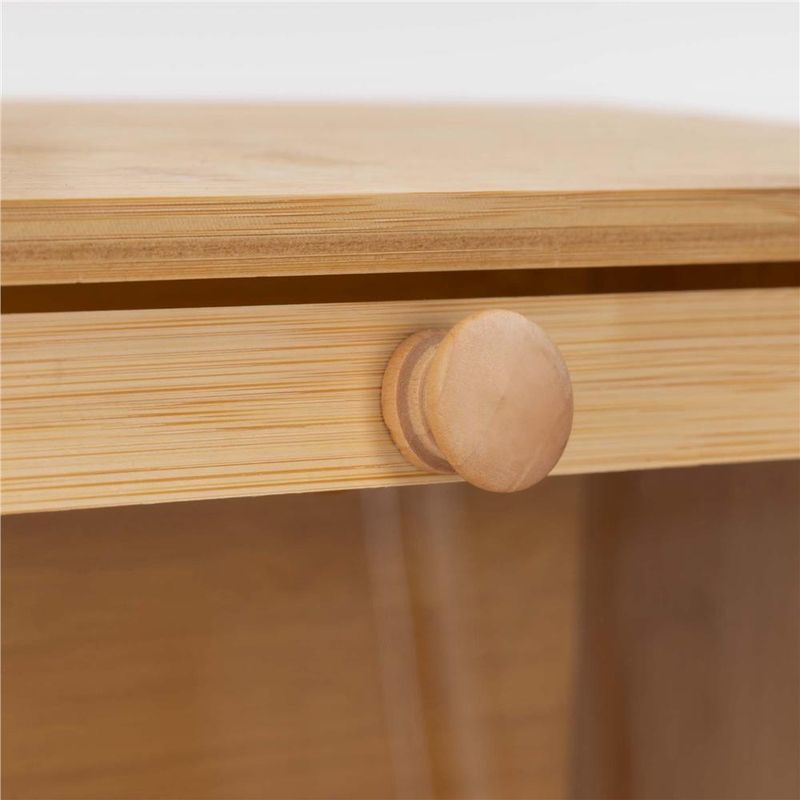 Casa si Gradina - Bucatarie si vesela - Organizare si depozitare bucatarie - Cutii alimentare - Cutie pentru paine din bambus cu fereastra transparenta, inchidere magnetica, 40x20x23 cm, bambus natural - Infinity.ro