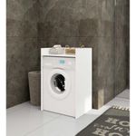 Casa si Gradina - Mobilier - Mobilier baie - Corpuri baie - Masca pentru masina de spalat cu polita, PAL laminat, 64x50x98 cm, alb - Infinity.ro