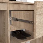 Casa si Gradina - Mobilier - Organizare si depozitare - Cuiere - Set hol Entro cu oglinda, cuier si spatii de depozitare, PAL laminat 16 mm, 95x35x183 cm, stejar sonoma - Infinity.ro