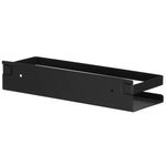 Casa si Gradina - Mobilier - Mobilier baie - Corpuri baie - Raft de baie cu 2 sisteme instalare pe perete, aluminiu, 30x10x6cm, negru - Infinity.ro
