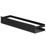 Casa si Gradina - Sanitare - Suporturi si accesorii baie - Suporturi baie - Raft de baie cu 2 sisteme instalare pe perete, aluminiu, 40x10x6cm, negru - Infinity.ro