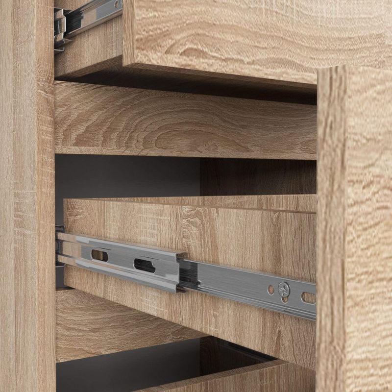 Casa si Gradina - Mobilier - Comode si corpuri - Comode - Comoda cu 4 sertare, PAL laminat 16mm, 40x35x74 cm, stejar sonoma - Infinity.ro