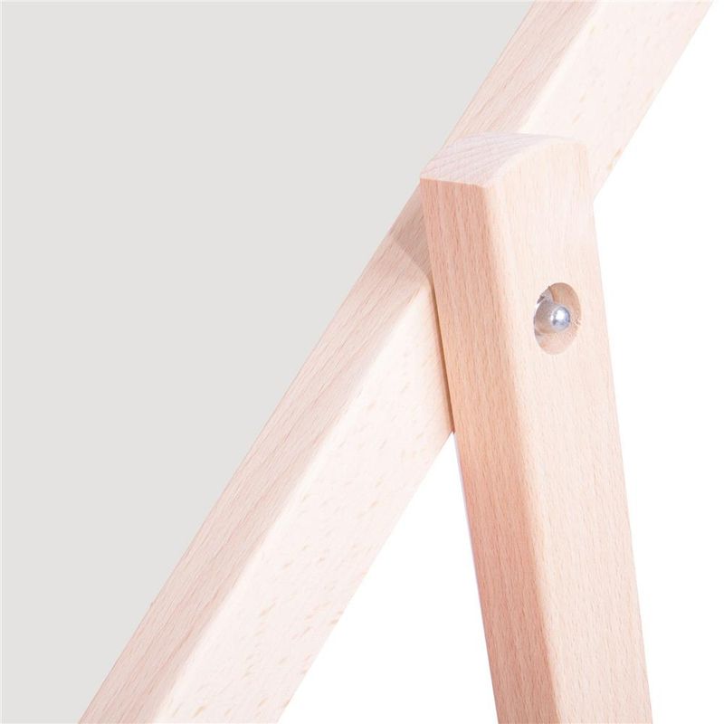 Casa si Gradina - Gradina si terasa - Mobilier exterior - Scaune si sezlonguri gradina - Sezlong pliabil din lemn de fag, autoasamblare, 120kg, gri deschis - Infinity.ro