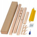 Casa si Gradina - Gradina si terasa - Mobilier exterior - Scaune si sezlonguri gradina - Sezlong pliabil din lemn de fag, autoasamblare, 120kg, gri deschis - Infinity.ro