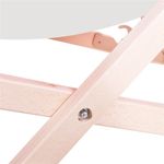 Casa si Gradina - Gradina si terasa - Mobilier exterior - Scaune si sezlonguri gradina - Sezlong pliabil din lemn de fag, autoasamblare, 120kg, gri deschis - Infinity.ro