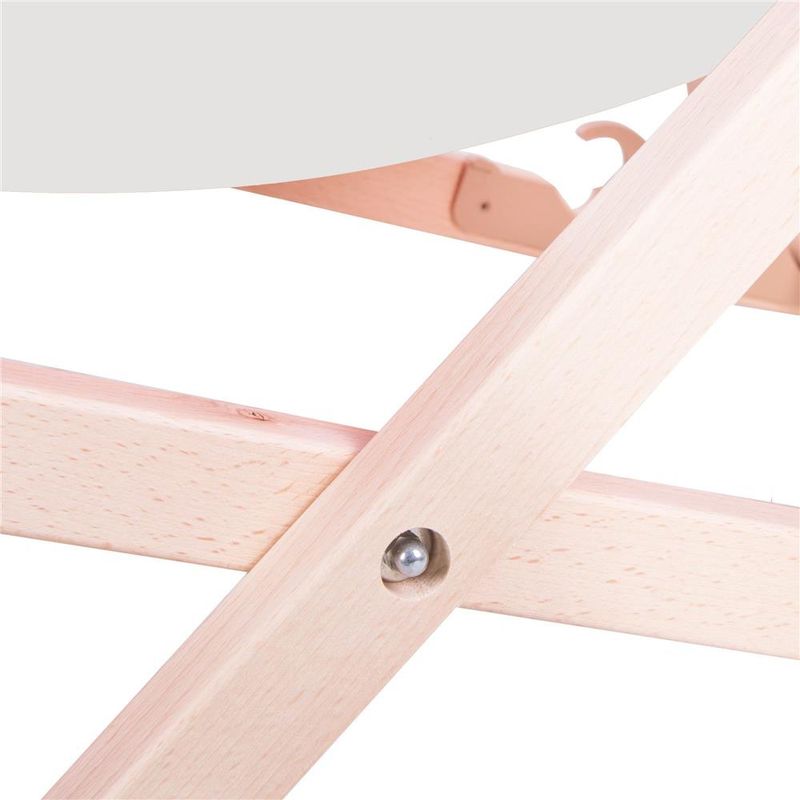 Casa si Gradina - Gradina si terasa - Mobilier exterior - Scaune si sezlonguri gradina - Sezlong pliabil din lemn de fag, autoasamblare, 120kg, gri deschis - Infinity.ro