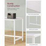 Casa si Gradina - Mobilier - Mese si birouri - Birouri - Birou cu 2 rafturi stanga sau dreapta, stil industrial, 60x120x76 cm, alb - Infinity.ro