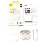 TV, Audio-Video si Foto - Portabile audio - Casti audio - Casti Fara Fir, Open Ear Clip-on Design, BT V5.4, IP57 Waterproof, 600mAh - Baseus (A00083501226-00) - White - Infinity.ro