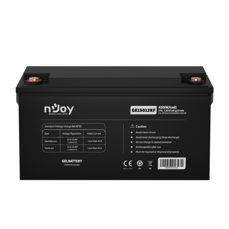 PC, gaming si accesorii - UPS-uri - Accesorii UPS-uri - Acumulator nJoy GE15012KF 12V 455 W/celula - Infinity.ro