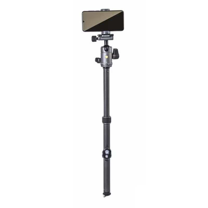 Laptop, Telefoane si Tablete - Telefoane mobile si accesorii - Accesorii Telefoane - Selfie stick-uri - Trepied foto-video pentru telefoane Vanguard VEO 3 GO 265HCB, Fibra carbon, Negru/Gri - Infinity.ro