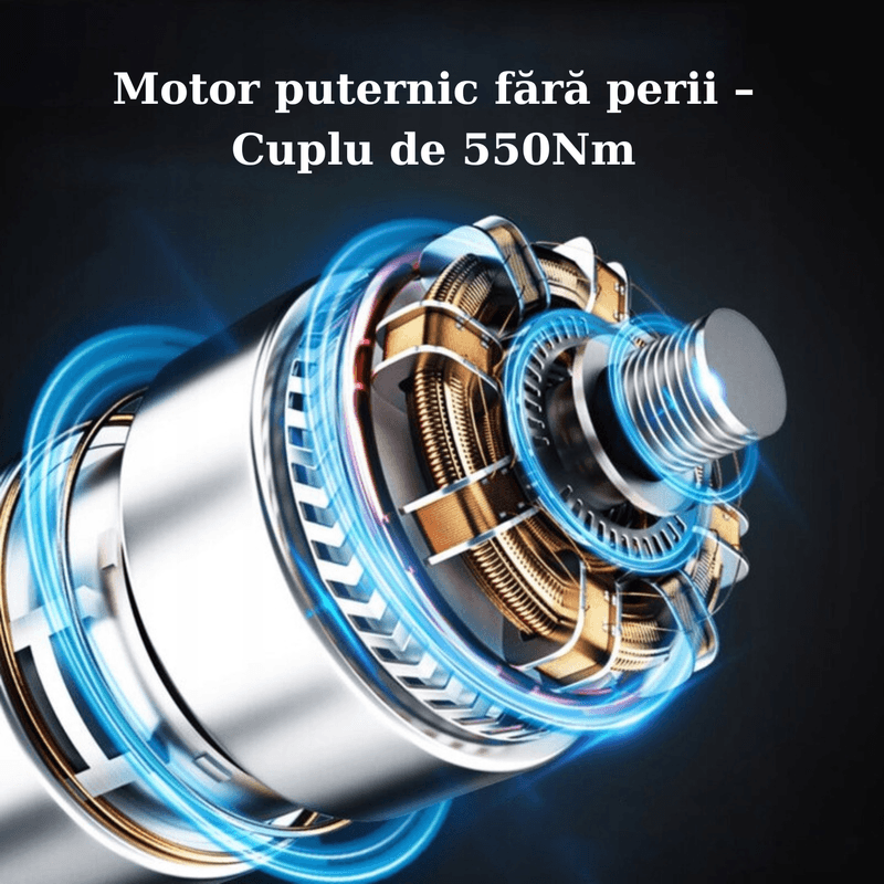 Casa si Gradina - Constructii - Scule electrice si accesorii - Masini de gaurit si insurubat - Cheie de Impact APF 550Nm, 2 x acumulatori 21V, 4.0Ah, Motor Fara Perii + Bratara Magnetica - Infinity.ro