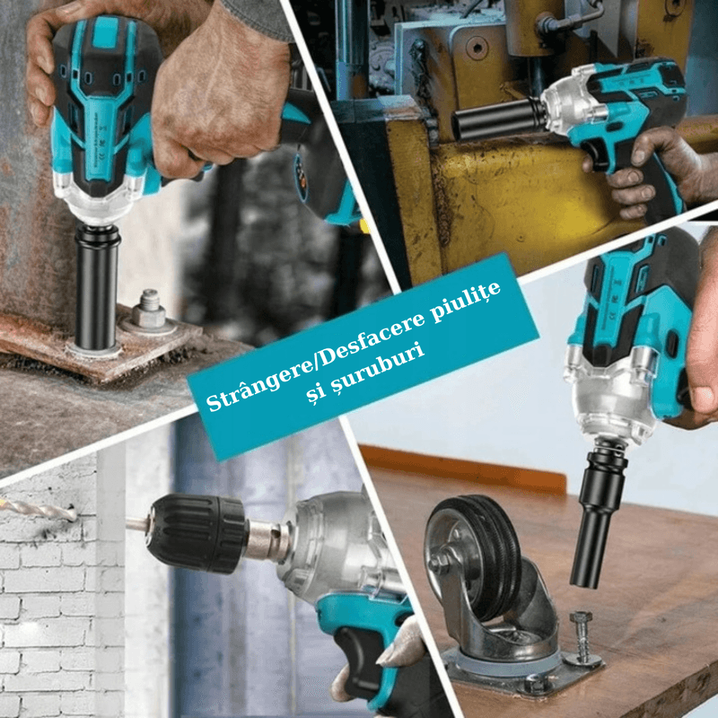 Casa si Gradina - Constructii - Scule electrice si accesorii - Masini de gaurit si insurubat - Cheie de Impact APF 550Nm, 2 x acumulatori 21V, 4.0Ah, Motor Fara Perii + Bratara Magnetica - Infinity.ro