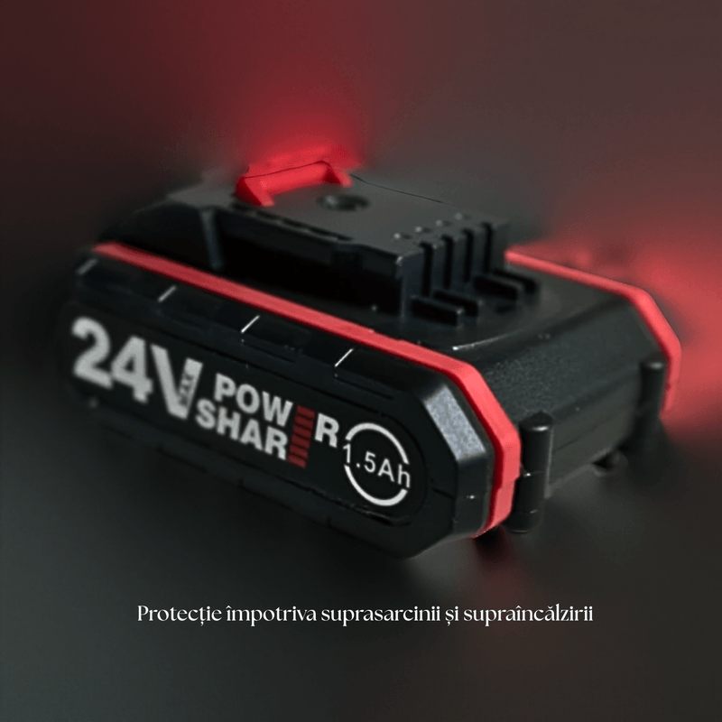 Casa si Gradina - Constructii - Scule electrice si accesorii - Acumulatori si incarcatoare scule electrice - Set 2 x Acumulatori APF Li-Ion 24V, compatibile cu acumulatori 88VF/48VF/36VF/24VF, 1.5-10.0Ah + Bit Magnetic - Infinity.ro