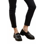 Fashion, accesorii si bijuterii - Femei - Incaltaminte femei - Pantofi femei - Pantofi loafer Karl Lagerfeld din piele cu strasuri Negru 38 EU - Infinity.ro