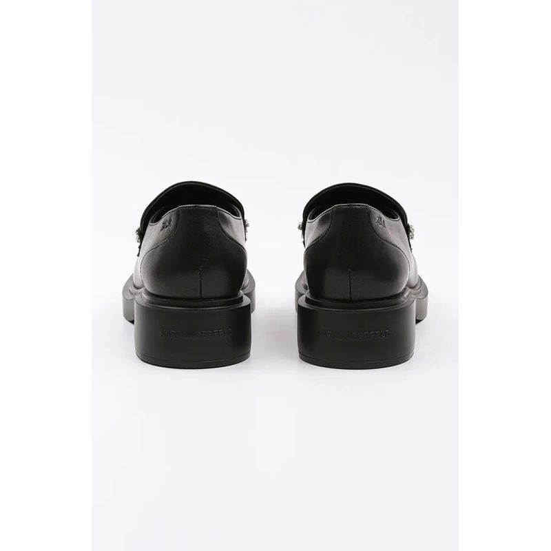 Fashion, accesorii si bijuterii - Femei - Incaltaminte femei - Pantofi femei - Pantofi loafer Karl Lagerfeld din piele cu strasuri Negru 38 EU - Infinity.ro