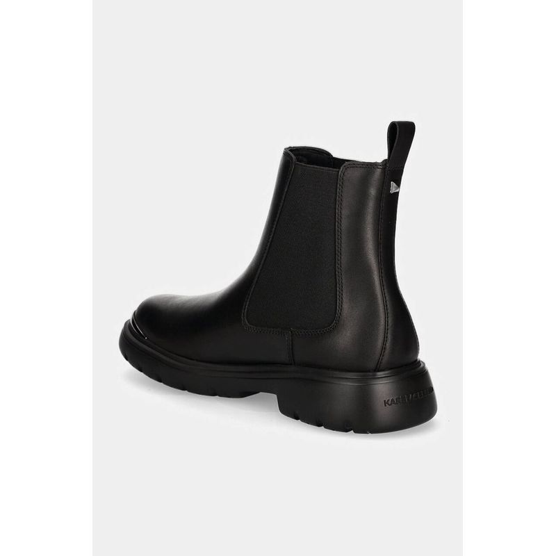 Fashion, accesorii si bijuterii - Barbati - Incaltaminte barbati - Ghete barbati - Ghete Chelsea din piele Karl Lagerfeld Jodhpur KL13060 44 EU Negru - Infinity.ro