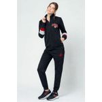 Fashion, accesorii si bijuterii - Femei - Imbracaminte femei - Costume si compleuri femei - Trening dama Lotto LA6075, set sport cu bluza si pantaloni S INTL Negru - Infinity.ro