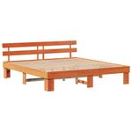 Casa si Gradina - Mobilier - Paturi si accesorii - Paturi - Cadru de pat Maroniu cerat 180 x 200 cm Lemn de pin masiv - Infinity.ro