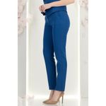 Fashion, accesorii si bijuterii - Femei - Imbracaminte femei - Pantaloni femei - Pantaloni dama din stofa, conici, cu talie inalta si buzunare laterale M INTL Albastru - Infinity.ro