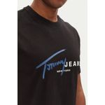Fashion, accesorii si bijuterii - Barbati - Imbracaminte - Tricouri si bluze barbati - Tricou barbati Tommy Jeans Signature Dna L INTL Negru - Infinity.ro