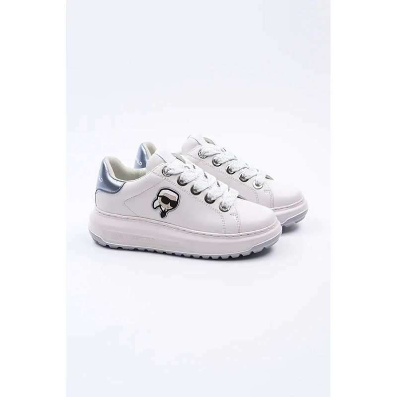 Fashion, accesorii si bijuterii - Femei - Incaltaminte femei - Sneakers si tenisi femei - Pantofi sport Karl Lagerfeld KAPRI LUG KL67530 36 EU Alb - Infinity.ro