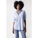 Fashion, accesorii si bijuterii - Femei - Imbracaminte femei - Camasi si bluze femei - Camasa dama Salsa Jeans 21006508810 M INTL Albastru deschis - Infinity.ro