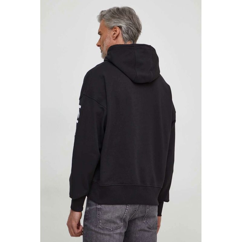 Fashion, accesorii si bijuterii - Barbati - Imbracaminte - Hanorace barbati - Hanorac barbati Calvin Klein Jeans J30J325430 Negru 2XL INTL - Infinity.ro