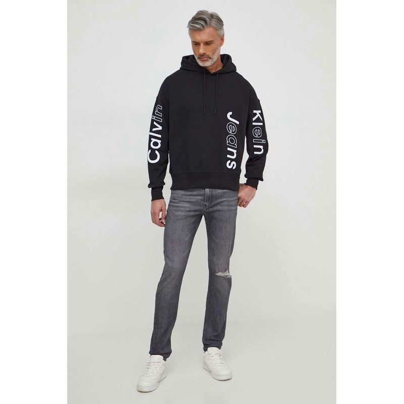 Fashion, accesorii si bijuterii - Barbati - Imbracaminte - Hanorace barbati - Hanorac barbati Calvin Klein Jeans J30J325430 Negru 2XL INTL - Infinity.ro