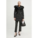 Fashion, accesorii si bijuterii - Femei - Imbracaminte femei - Jachete si geci femei - Geaca Dama Guess OXANA W4BL61 – Matlasata, Cambrata, cu Gluga din Blana Sintetica Negru S INTL - Infinity.ro