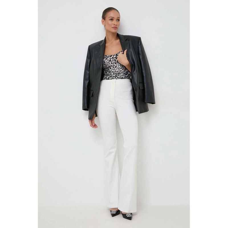 Fashion, accesorii si bijuterii - Femei - Imbracaminte femei - Camasi si bluze femei - Top dama Guess FIAMMA W4RH55 XS INTL Animal print - Infinity.ro