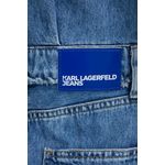 Fashion, accesorii si bijuterii - Femei - Imbracaminte femei - Rochii femei - Rochie de denim Karl Lagerfeld Jeans cu aspect 2in1 S INTL Albastru melange - Infinity.ro