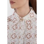 Fashion, accesorii si bijuterii - Femei - Imbracaminte femei - Camasi si bluze femei - Camasa dama Guess W4RH59 WE2Q0 M INTL Maro | Alb - Infinity.ro