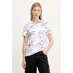 Fashion, accesorii si bijuterii - Femei - Imbracaminte femei - Tricouri si topuri femei - Tricou dama Desigual din bumbac MICKEY SKETCH L INTL Alb - Infinity.ro