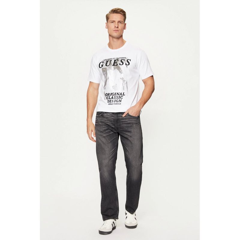 Fashion, accesorii si bijuterii - Barbati - Imbracaminte - Tricouri si bluze barbati - Tricou barbati Guess M4BI47 M INTL Alb - Infinity.ro