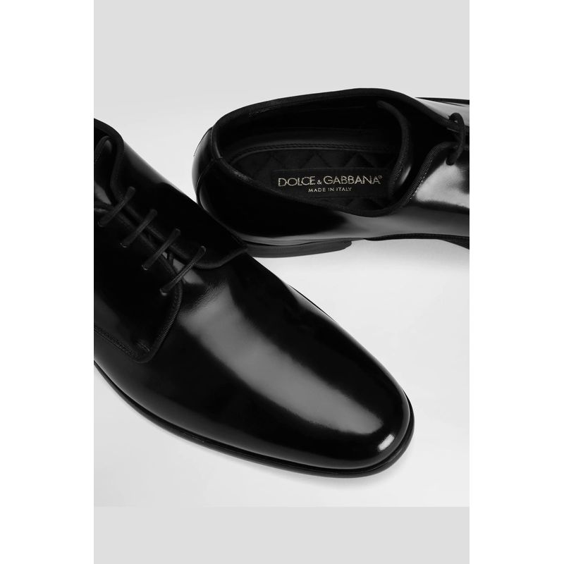 Fashion, accesorii si bijuterii - Barbati - Incaltaminte barbati - Pantofi barbati - Pantofi barbati Dolce & Gabbana Derby din piele de vitel Negru 42 EU - Infinity.ro