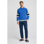 Fashion, accesorii si bijuterii - Barbati - Lenjerie si pijamale barbati - Pijamale barbati - Pijama barbati Lotto LP2131C, set 2 piese, bumbac 5XL INTL Albastru - Infinity.ro