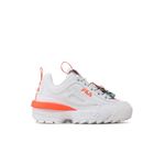 Fashion, accesorii si bijuterii - Femei - Incaltaminte femei - Pantofi femei - Pantofi sport de piele ecologica Fila cu aspect masiv Disruptor Flower 39 EU Alb - Infinity.ro