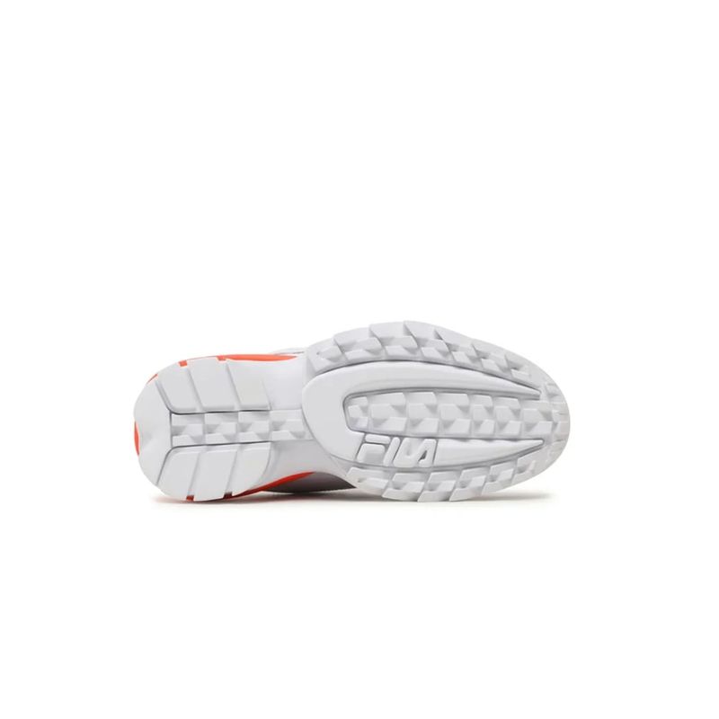 Fashion, accesorii si bijuterii - Femei - Incaltaminte femei - Pantofi femei - Pantofi sport de piele ecologica Fila cu aspect masiv Disruptor Flower 39 EU Alb - Infinity.ro