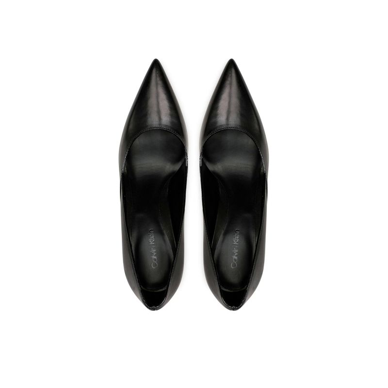 Fashion, accesorii si bijuterii - Femei - Incaltaminte femei - Pantofi femei - Pantofi cu toc subtire Heel Pump 90 Leather HW0HW01929 40 EU Negru - Infinity.ro